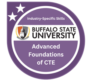 Digital badge for Advanced Foundations of CTE microcredential