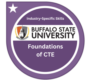 Digital badge for Foundations of CTE microcredential