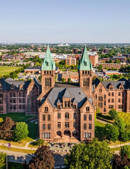 aerial photo of the Richardson Hotel