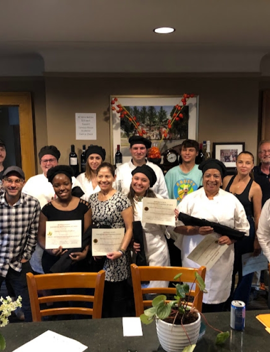 Students receiving awards